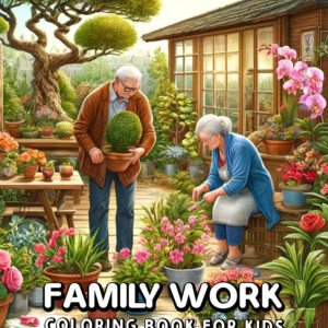 Family Work - Fun & Educational Coloring Book, Teach Kids About Jobs & Family Responsibilities, Great Learning Gift