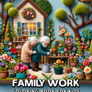 Family Work - Fun & Interactive Coloring Book, Teach Kids About Jobs & Careers, Great Gift for Learning & Creativity