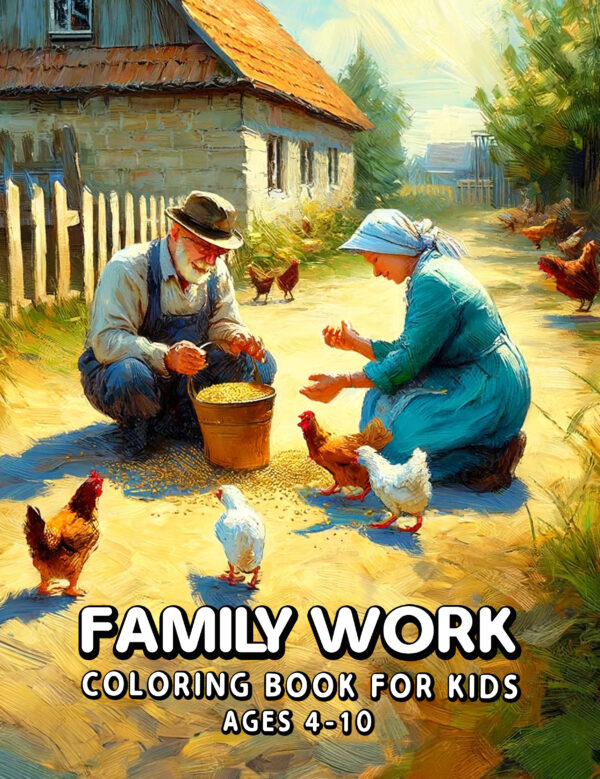 Family Work - Discover Exciting Family Jobs & Careers, Fun Coloring & Learning Activity Book, Ideal for Boys & Girls