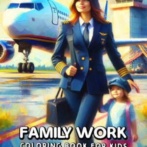 Family Work - Learn & Color Family Professions, Fun & Educational Book for Kids, Inspiring Career Exploration