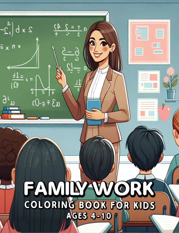 Family Work - Explore Jobs & Responsibilities in a Fun Coloring Book, Inspiring & Educational Gift for Curious Kids