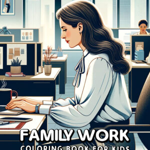 Family Work - Fun & Inspiring Activity Book, Teach Kids About Jobs & Careers Through Coloring & Creativity