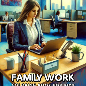 Family Work - Fun & Educational Coloring Book for Kids, Learn About Jobs & Responsibilities, Perfect Gift for Boys & Girls
