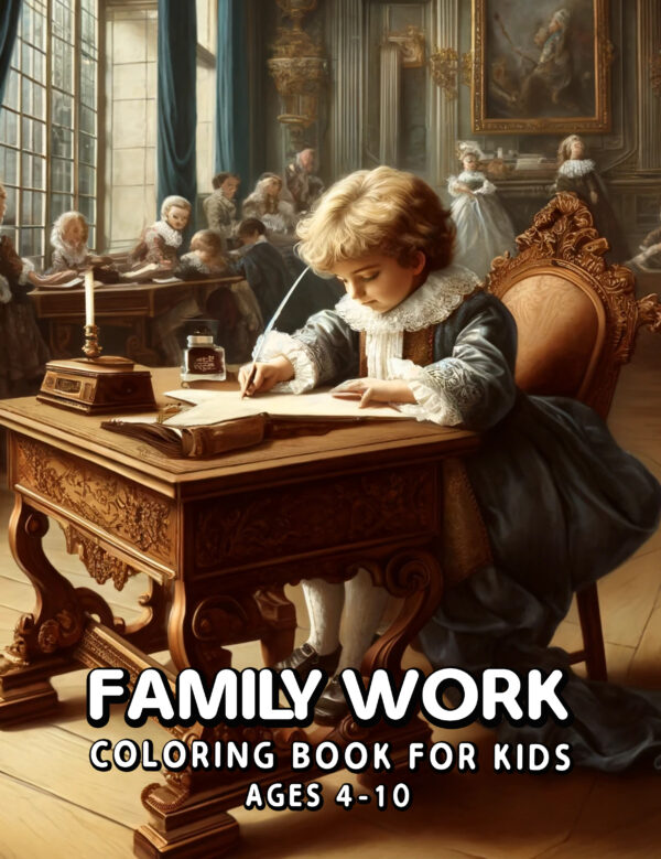 Family Work - Discover Family Jobs & Responsibilities, Fun & Educational Coloring Book, Perfect Gift for Boys & Girls