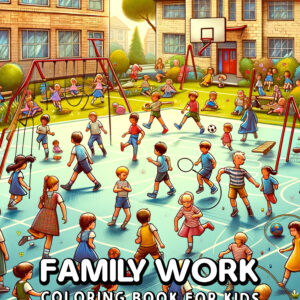 Family Work - Fun Coloring & Learning Activities, Great Gift for Kids Exploring Jobs
