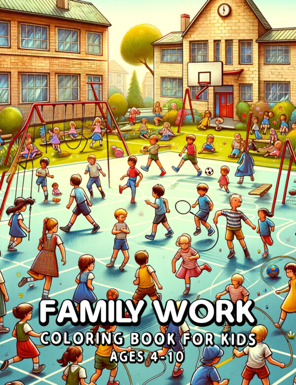 Family Work - Fun Coloring & Learning Activities, Great Gift for Kids Exploring Jobs