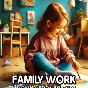 Family Work - Fun & Educational Coloring Book for Kids, Explore Jobs & Responsibilities, Perfect Gift for Learning & Creativity