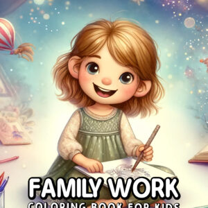 Family Work - Kids Coloring Book About Family Roles and Jobs, Fun Learning Gift