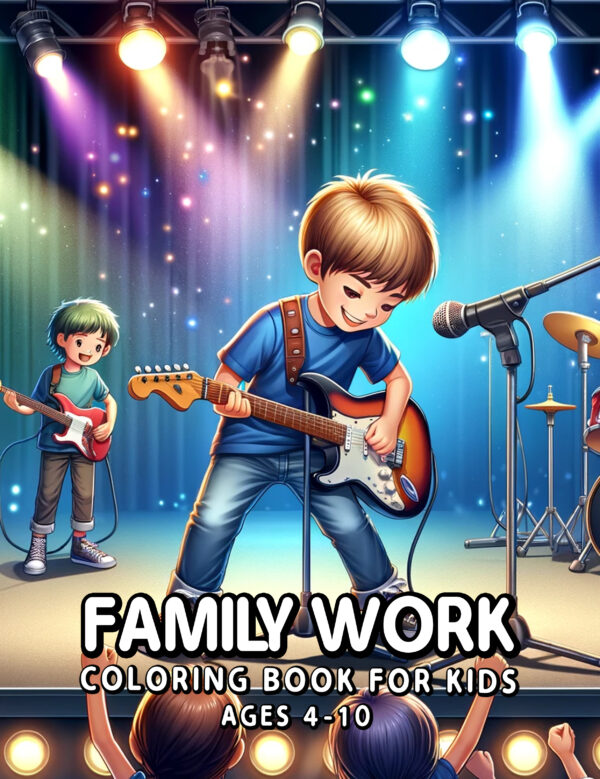 Family Work - Discover Family Roles & Jobs, Fun Coloring & Learning Book for Kids