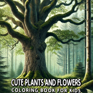 Coloring Book of Cute Plants and Flowers - Perfect Creative Gift for Kids, Packed with Adorable Floral Scenes & Relaxing Activities