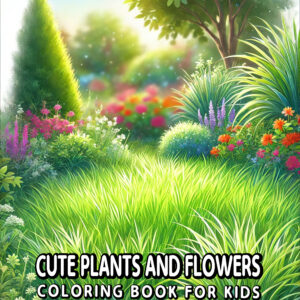 Cute Plants And Flowers - Beautiful Coloring Book for Creative Expression, Whimsical Designs, Great Gift for Plant & Garden Enthusiasts