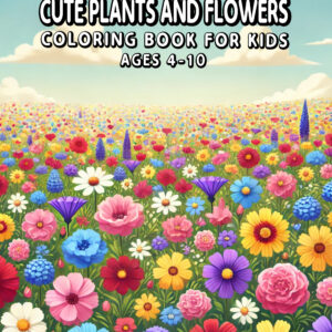 Cute Plants and Flowers - Botanical Coloring Book for Children, Educational Nature Fun, Great Gift for Creative Boys and Girls