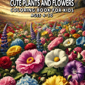 Cute Plants and Flowers - Inspiring Coloring Book with Lovely Garden Motifs and Floral Designs, Ideal for Nature Lovers and Art Fans