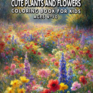Cute Plants And Flowers - Lovely Coloring Book Full of Floral Designs and Plant Friends, Great for Relaxation and Imagination