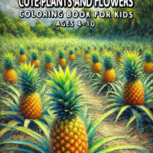Cute Plants And Flowers - Botanical Coloring Fun with Charming Flowers and Smiling Plants, Ideal for Creative Fun and Happy Gifting