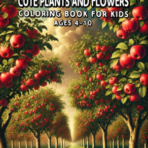 Cute Plants and Flowers for Kids - A Playful Coloring Adventure, Great for Home, Travel, and Creative Fun Anytime Anywhere