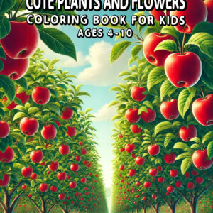 Cute Plants And Flowers - Color & Create with Happy Leaves, Blossoms, and Pots, Fun Activity Book and Great Gift for Nature Fans