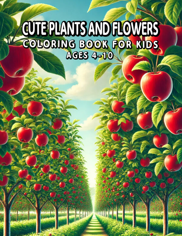 Cute Plants And Flowers - Color & Create with Happy Leaves, Blossoms, and Pots, Fun Activity Book and Great Gift for Nature Fans