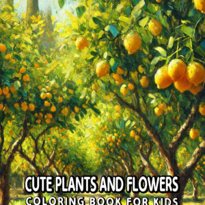 Cute Plants and Flowers Coloring Book – Packed with Happy Garden Scenes for Kids, Encourages Nature Exploration and Art Play