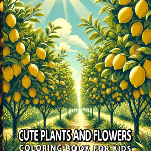 Cute Plants And Flowers - Whimsical Coloring Book with Funny Pots, Tiny Gardens, and Smiling Blooms, Ideal for Gifts & Creative Play