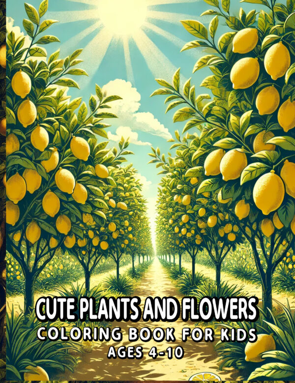 Cute Plants And Flowers - Whimsical Coloring Book with Funny Pots, Tiny Gardens, and Smiling Blooms, Ideal for Gifts & Creative Play