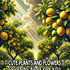 Cute Plants and Flowers Coloring Book – A Creative, Educational Gift for Kids Who Love Nature and Drawing