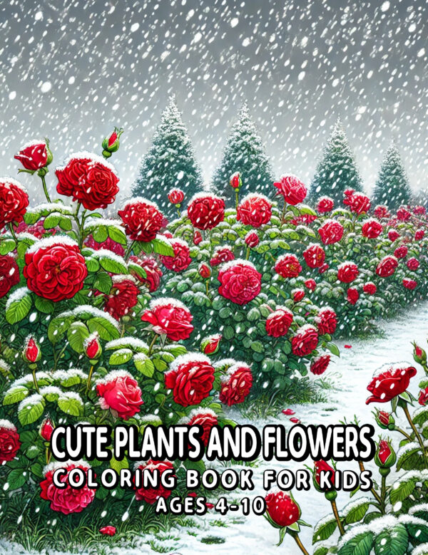 Cute Plants and Flowers - Kid-Friendly Coloring Book Featuring Adorable Nature Art, Great for Relaxation, Fun, and Learning