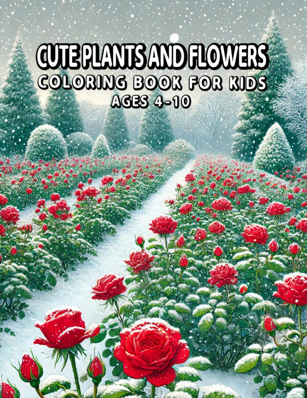 Cute Plants And Flowers - Enjoy Coloring Happy Garden Friends, Floral Scenes, and Pot Designs, Great for Relaxation and Gift Giving