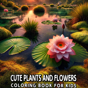 Cute Plants and Flowers - Fun and Whimsical Coloring Book, Perfect Gift for Nature Lovers, Relaxing and Creative Floral Activities