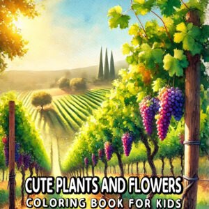 Cute Plants And Flowers - Colorful Botanical Fun with Playful Flowers, Tiny Trees, and Nature Scenes, Ideal Gift for Creative Joy