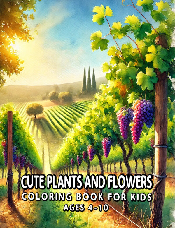 Cute Plants And Flowers - Colorful Botanical Fun with Playful Flowers, Tiny Trees, and Nature Scenes, Ideal Gift for Creative Joy