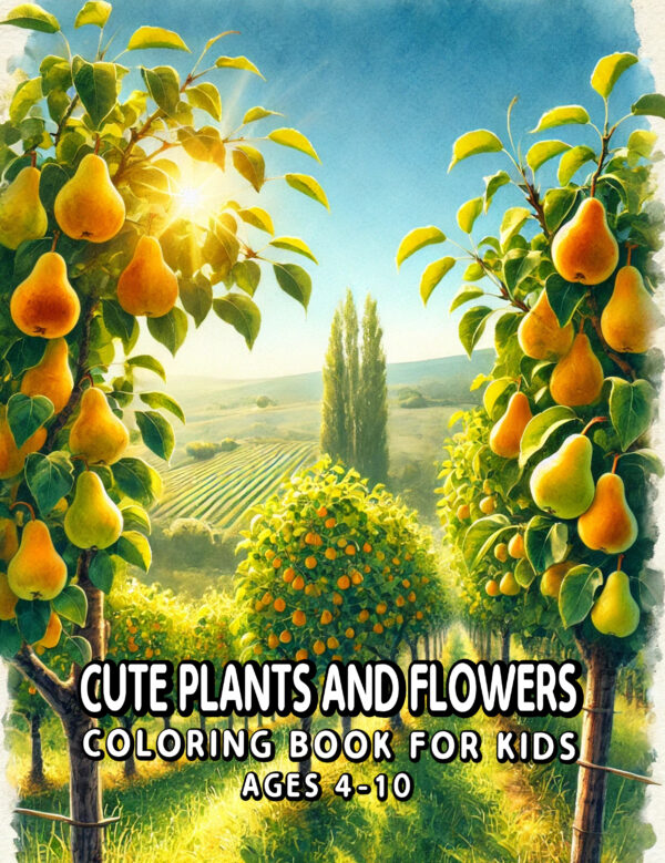 Cute Plants and Flowers - Adorable Coloring Book with Floral Patterns and Playful Designs, Ideal Gift for Creative and Nature-Inspired Minds
