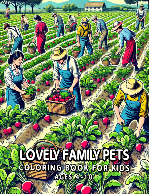 Cute Plants and Flowers - Fun Coloring Book for Kids, Inspires Nature Love & Creativity, Perfect Gift for Boys and Girls